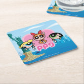Powerpuff Girls Team Geweldige Kartonnen Onderzetters (Schuin)