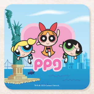 Powerpuff Girls Team Geweldige Kartonnen Onderzetters