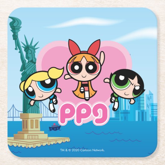Powerpuff Girls Team Geweldige Kartonnen Onderzetters (Voorkant)