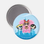 Powerpuff Girls Team Geweldige Magneet (Voorkant / Achterkant)