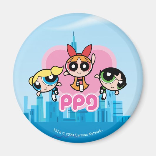 Powerpuff Girls Team Geweldige Magneet (Voorkant)