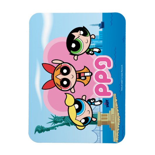 Powerpuff Girls Team Geweldige Magneet (Verticaal)