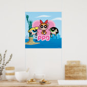 Powerpuff Girls Team Geweldige Poster (Keuken)