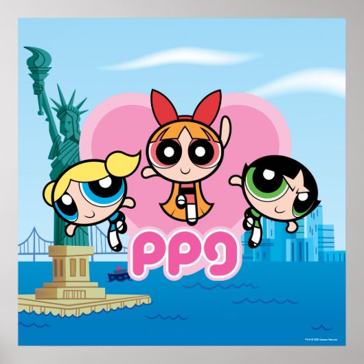 Powerpuff Girls Team Geweldige Poster (Voorkant)