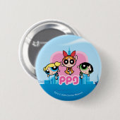 Powerpuff Girls Team Geweldige Ronde Button 5,7 Cm (Voorkant /achterkant)