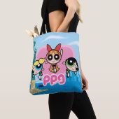 Powerpuff Girls Team Geweldige Tote Bag (Dichtbij)