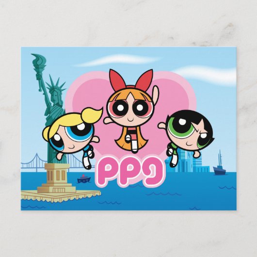 Powerpuff Girls Team Geweldige Uitnodiging Briefkaart (Voorkant)