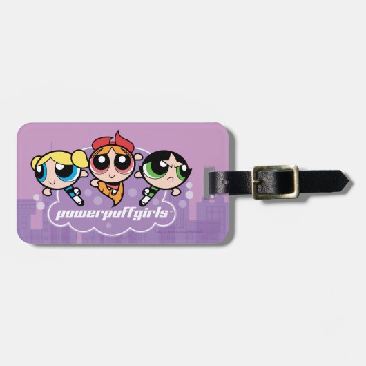 Powerpuff Girls Team Logo Bagagelabel (Voorkant horizontaal)