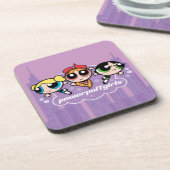 Powerpuff Girls Team Logo Bier Onderzetter (Linkerzijde)