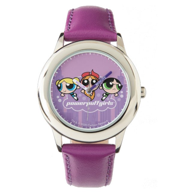 Powerpuff Girls Team Logo Horloge (Voorkant)