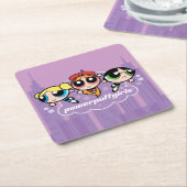 Powerpuff Girls Team Logo Kartonnen Onderzetters (Schuin)