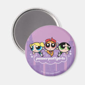 Powerpuff Girls Team Logo Magneet (Voorkant / Achterkant)
