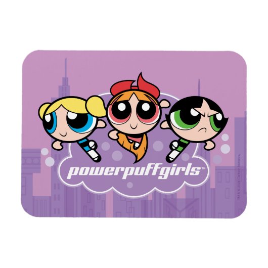 Powerpuff Girls Team Logo Magneet (Horizontaal)