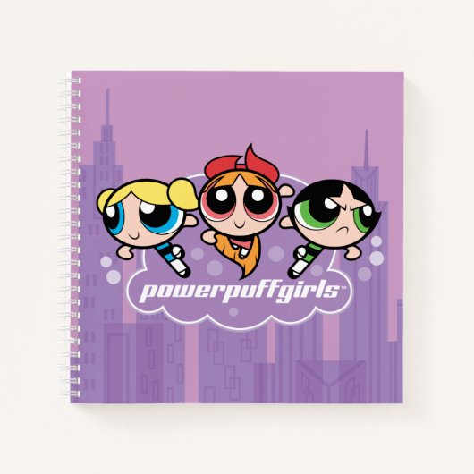 Powerpuff Girls Team Logo Notitieboek (Voorkant)