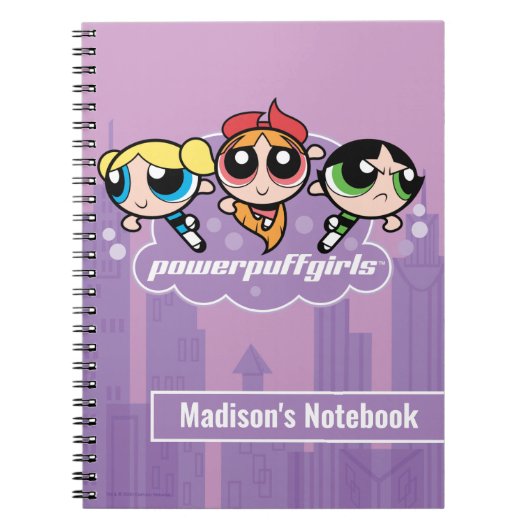 Powerpuff Girls Team Logo Notitieboek (Voorkant)