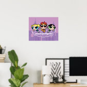 Powerpuff Girls Team Logo Poster (Thuiskantoor)