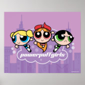Powerpuff Girls Team Logo Poster (Voorkant)