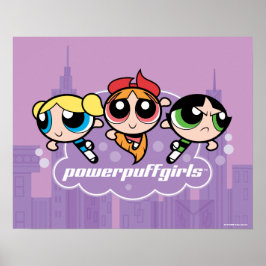 Powerpuff Girls Team Logo Poster