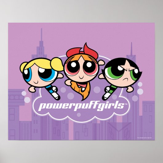 Powerpuff Girls Team Logo Poster (Voorkant)