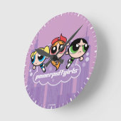 Powerpuff Girls Team Logo Ronde Klok (Hoek)