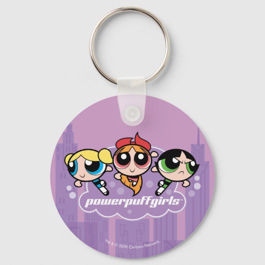 Powerpuff Girls Team Logo Sleutelhanger (Voorkant)