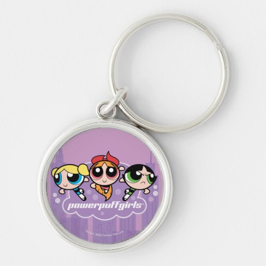 Powerpuff Girls Team Logo Sleutelhanger (Voorkant)