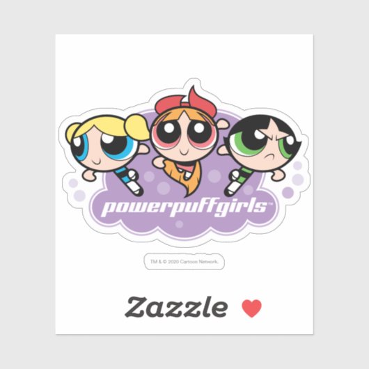 Powerpuff Girls Team Logo Sticker (Vel)