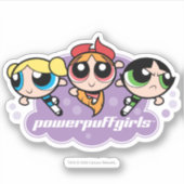 Powerpuff Girls Team Logo Sticker (Voorkant)