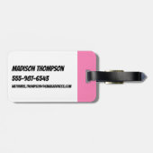 Powerpuff Girls Townsville Pattern Bagagelabel (Achterkant horizontaal)