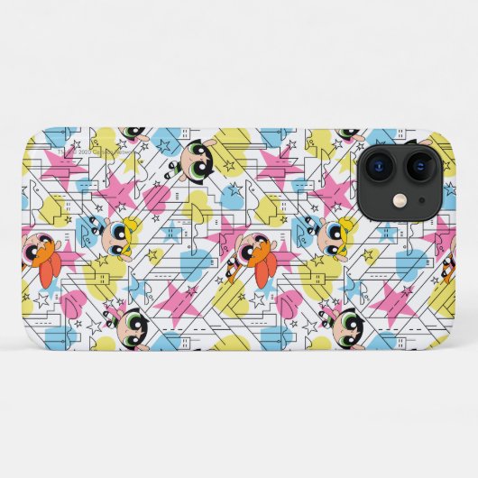 Powerpuff Girls Townsville Pattern Case-Mate iPhone Case (Achterkant (horizontaal))
