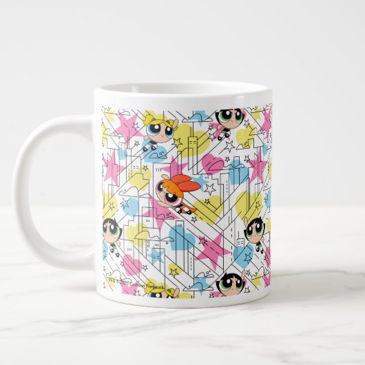 Powerpuff Girls Townsville Pattern Grote Koffiekop (Links)