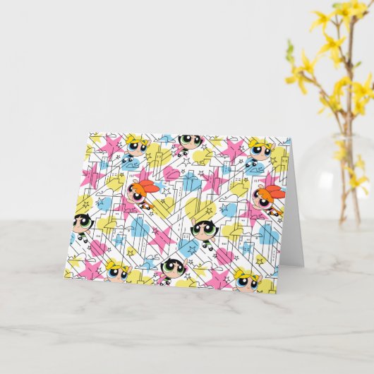 Powerpuff Girls Townsville Pattern Kaart (Gele Bloem)