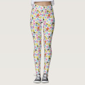 Powerpuff Girls Townsville Pattern Leggings (Voorkant)