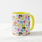 Powerpuff Girls Townsville Pattern Mok (Voorkant rechts)