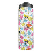 Powerpuff Girls Townsville Pattern Thermosbeker (Voorkant)