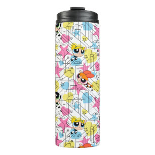 Powerpuff Girls Townsville Pattern Thermosbeker