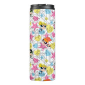 Powerpuff Girls Townsville Pattern Thermosbeker (Achterkant)