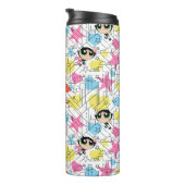 Powerpuff Girls Townsville Pattern Thermosbeker (Geroteerd rechts)