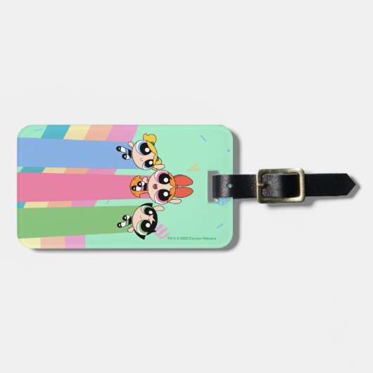 Powerpuff Girls vliegen hoog Bagagelabel (Voorkant horizontaal)