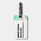 Powerpuff Girls vliegen hoog Bagagelabel (Achterkant verticaal)