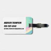 Powerpuff Girls vliegen hoog Bagagelabel (Achterkant horizontaal)