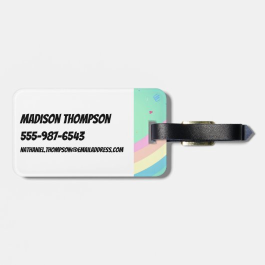 Powerpuff Girls vliegen hoog Bagagelabel (Achterkant horizontaal)