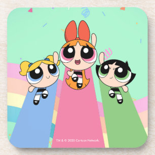 Powerpuff Girls vliegen hoog Bier Onderzetter