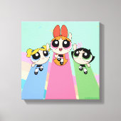 Powerpuff Girls vliegen hoog Canvas Afdruk (Voorkant)