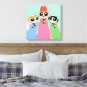 Powerpuff Girls vliegen hoog Canvas Afdruk (Insitu (Slaapkamer))