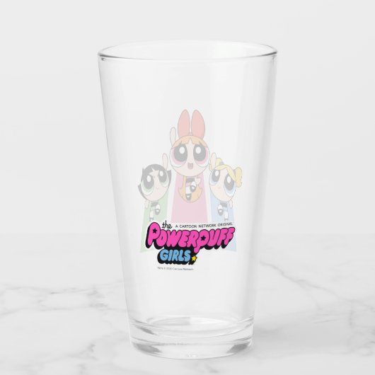 Powerpuff Girls vliegen hoog Glas (Achterkant)
