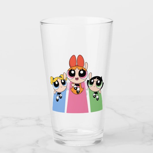 Powerpuff Girls vliegen hoog Glas (Voorkant)