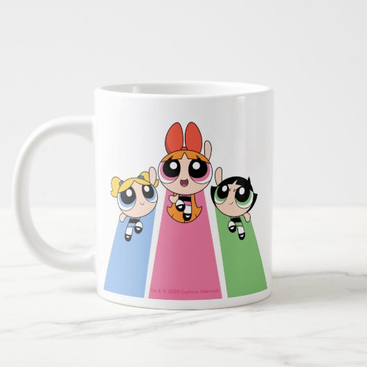 Powerpuff Girls vliegen hoog Grote Koffiekop (Links)