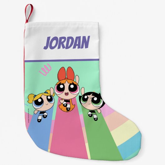 Powerpuff Girls vliegen hoog Kleine Kerstsok (Voorkant)