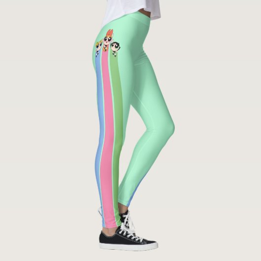 Powerpuff Girls vliegen hoog Leggings (Rechts)